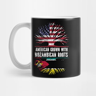 American Grown with Mozambican Roots USA Flag Mug